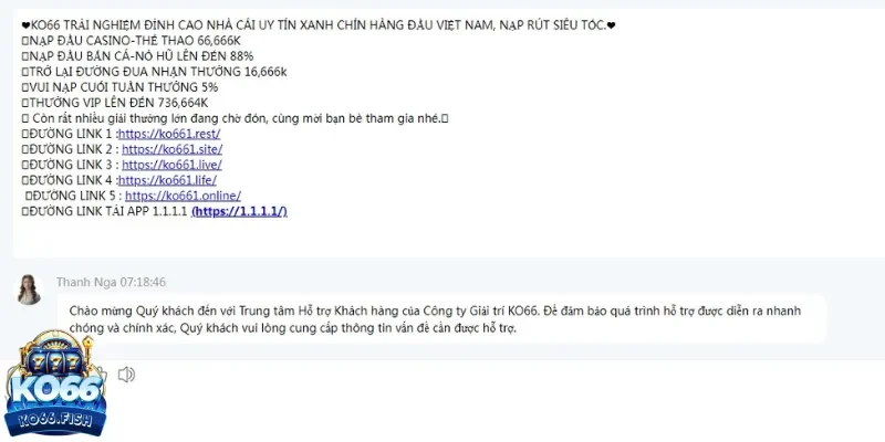 Chăm sóc trực tuyến KO66