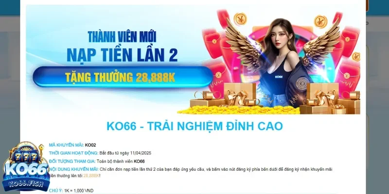 Sự kiện cho bạn nạp lần 2