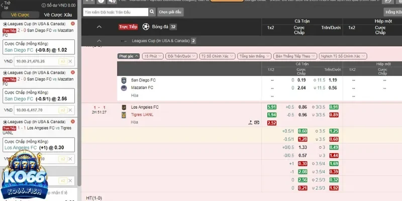 Rất hay bắt gặp loại chấp 1 trái